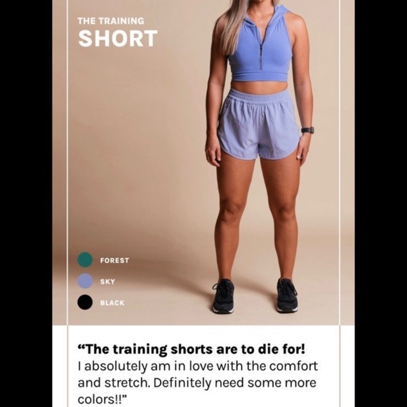 P’tula unlined training shorts size S - Picture 2 of 6